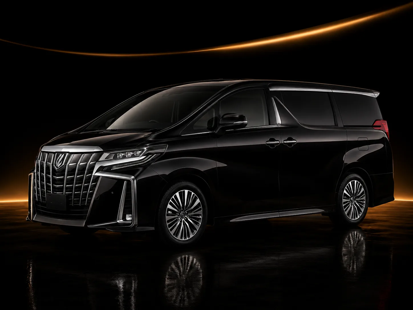 Toyota Alphard luxury 8-seat chauffeur vehicle in Perth